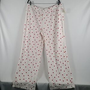NWT Aeropostale Lounge Sleep Fleece Pants Hearts Women's Size XL